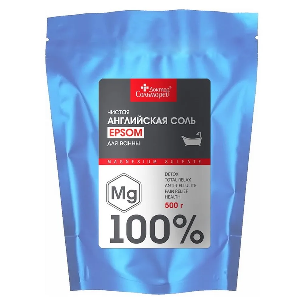 Doctor Solmorey Epsom Bath Salt English Pure 500 g