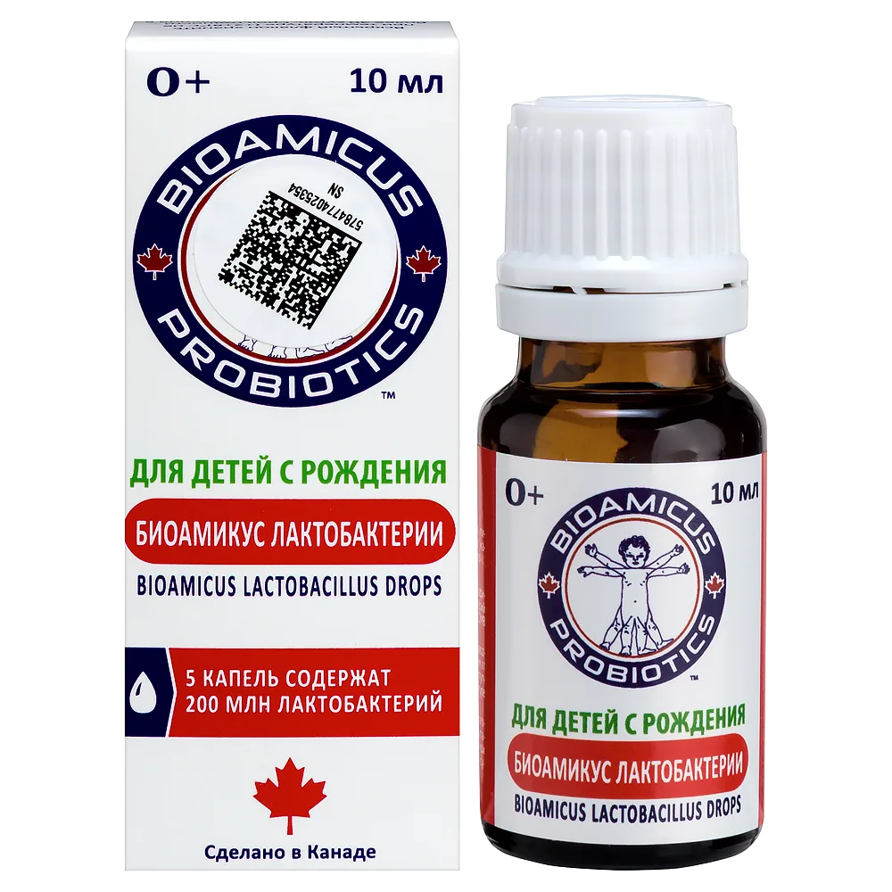 Bioamicus Lactobacilli Drops 10 ml Bottle-Doser Liquid