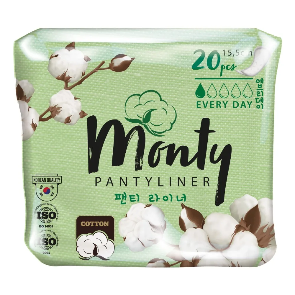 Monty Daily Panty Liners Individually Wrapped 20 pcs.