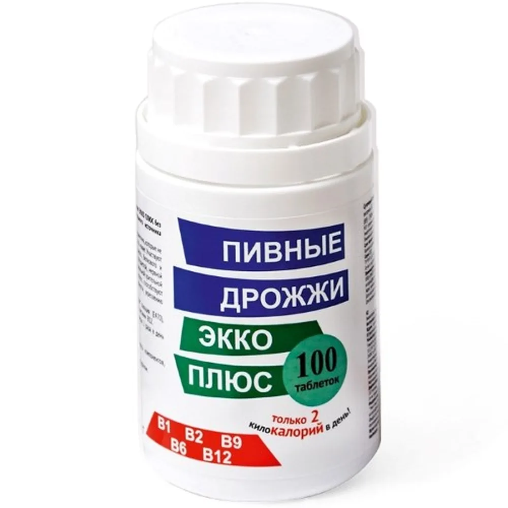 Brewer's yeast Ekko Plus additive-free 100 tablets