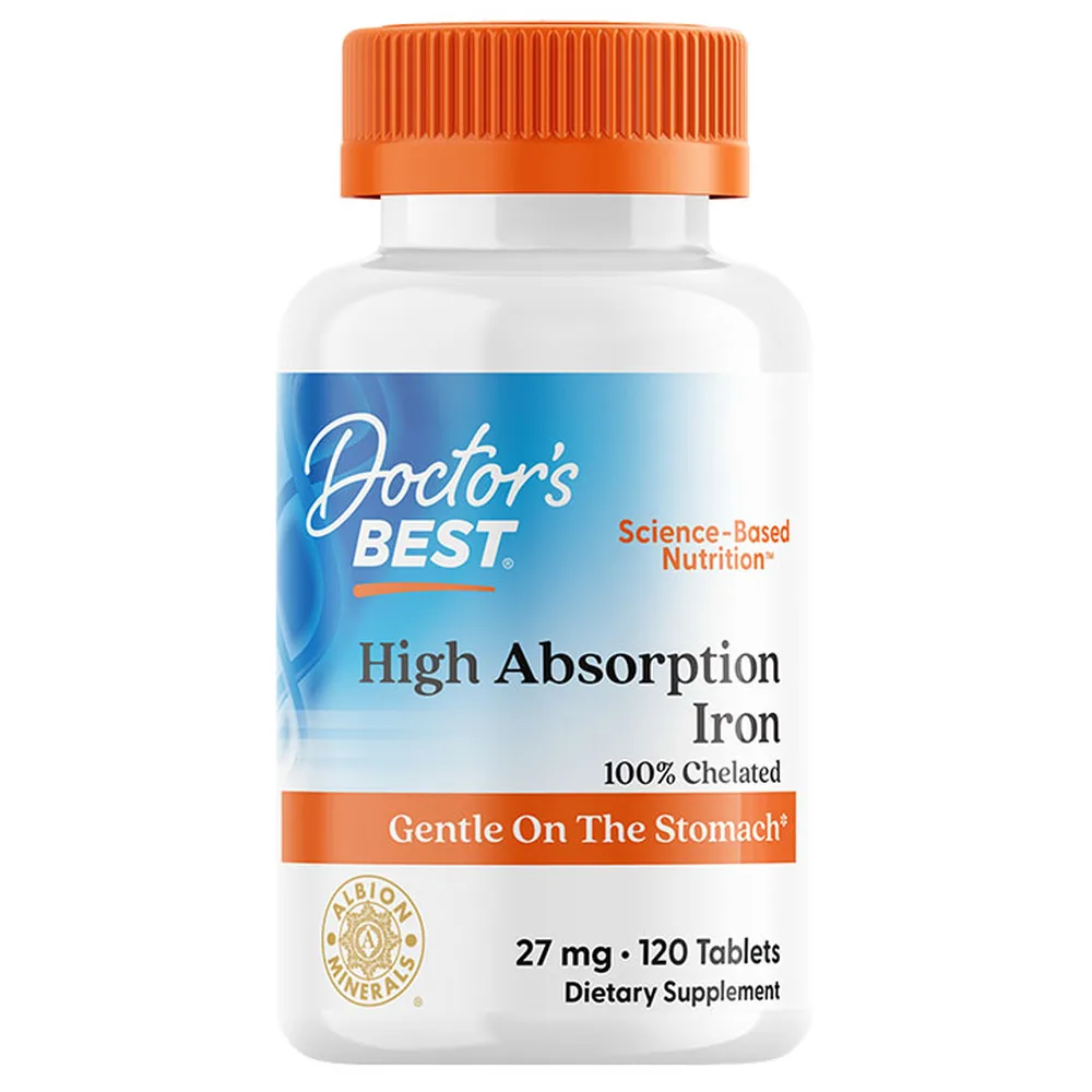 Doctor's Best Iron Chelate 120 tablets 460 mg