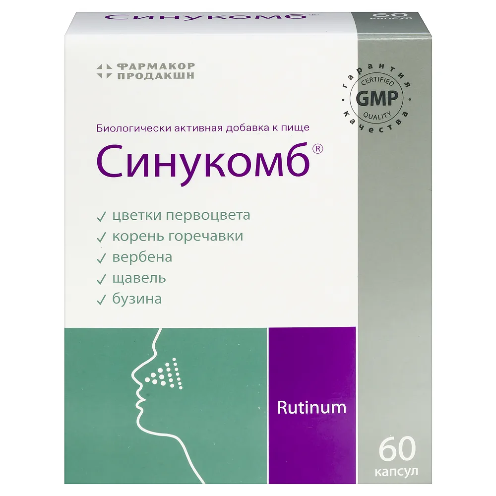 Sinukomb 60 capsules 0.37 g