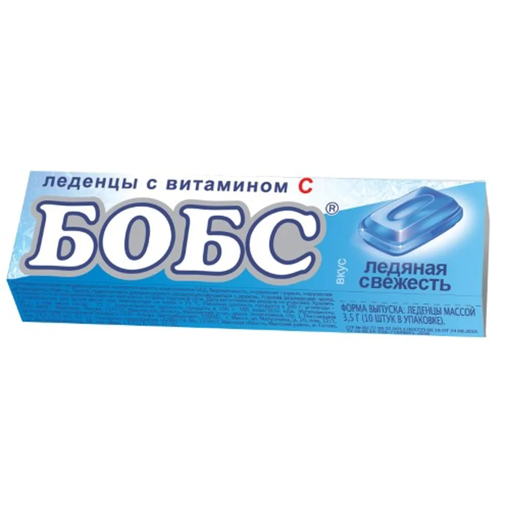 Bobs Menthol Candy (Ice Freshness) 10 pcs. candies weighing 3.5 g