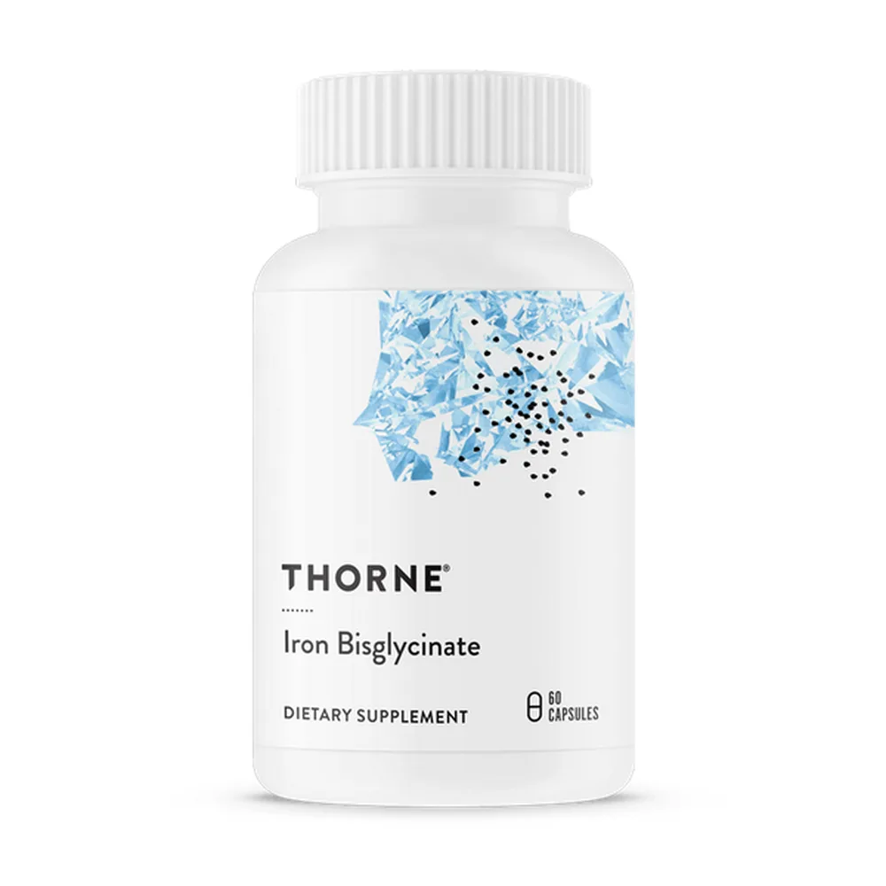 Thorne Research Iron Bisglycinate 60 capsules 300 mg