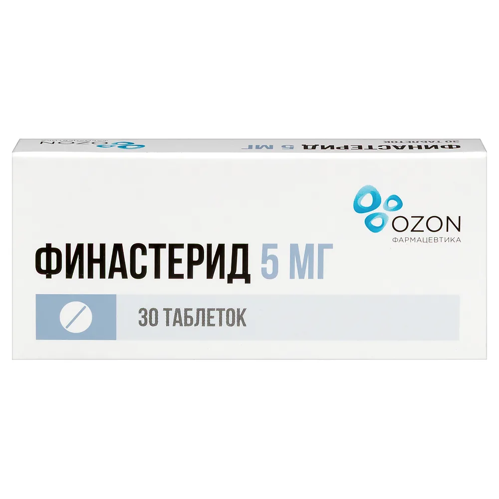 Finasteride 5 mg 30 coated tablets
