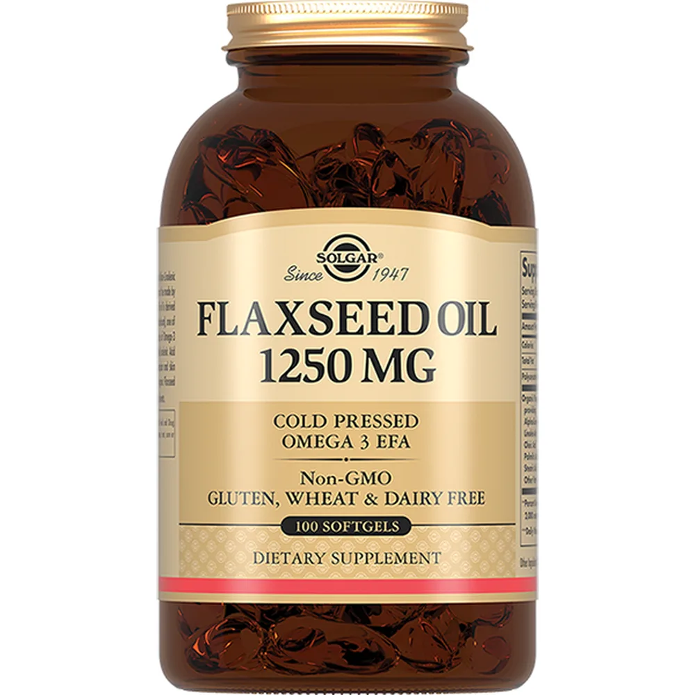 Solgar flaxseed oil 1250 mg 100 capsules 1823 mg