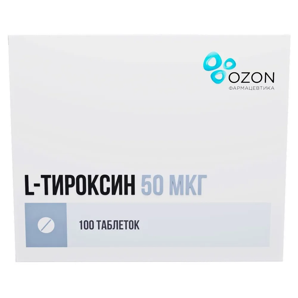 L-Thyroxine 50 mcg 100 tablets