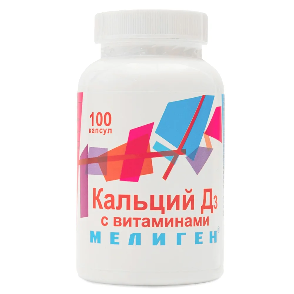 Calcium D3 with Vitamins Meligen 100 capsules