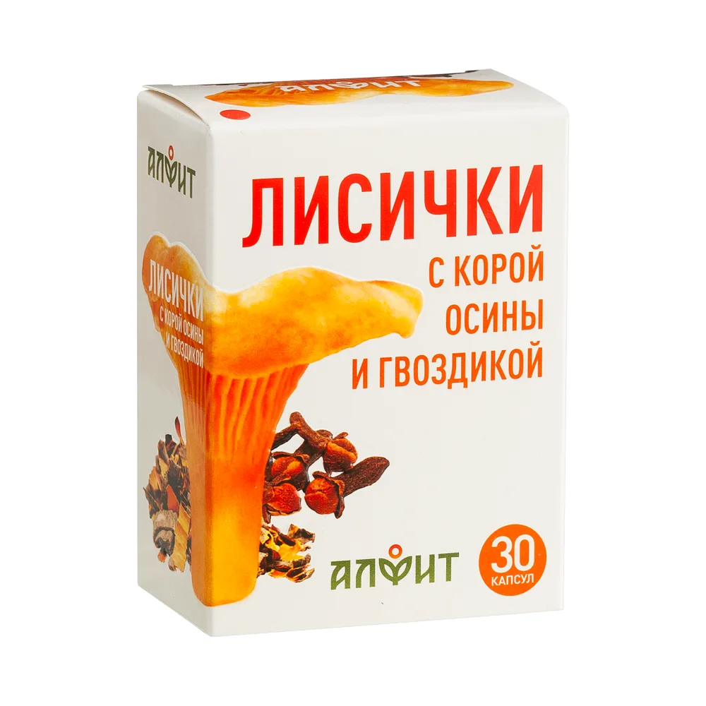 Alfit Chanterelles with Aspen Bark and Clove 30 capsules 0.48 g