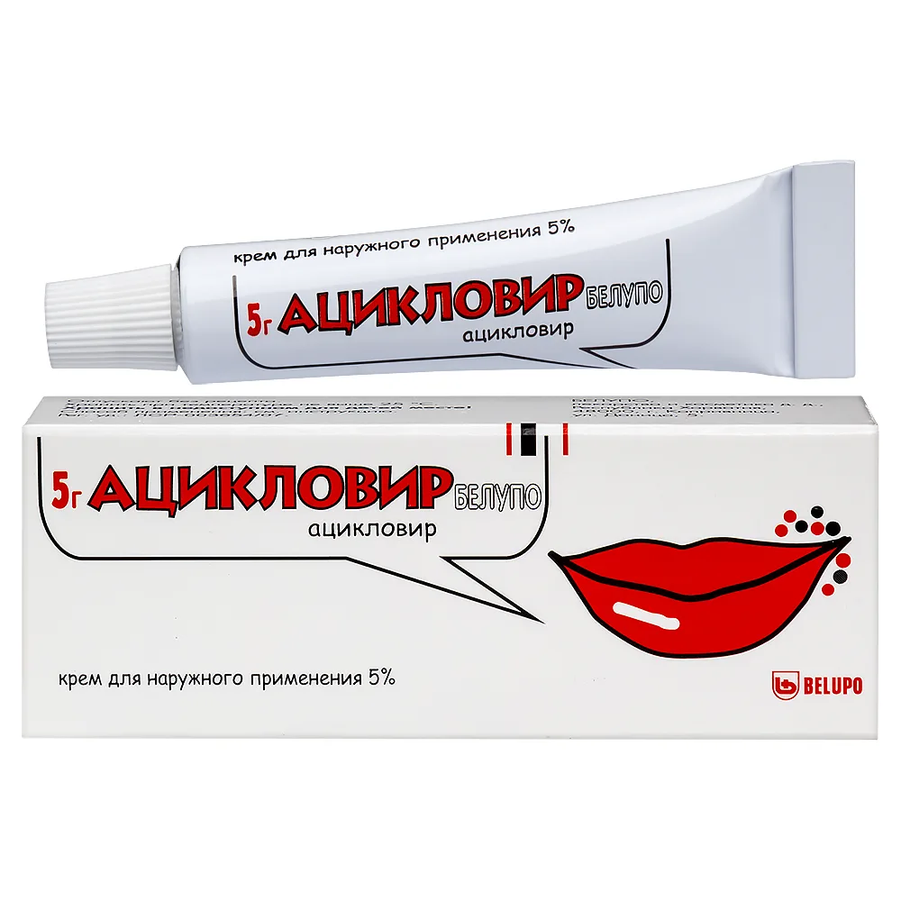 Acyclovir Belupo 5% cream 5 g