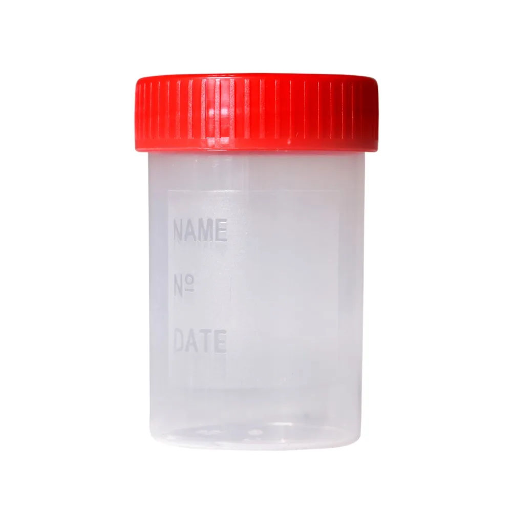 Sterile polymer container for biological material collection 60 ml