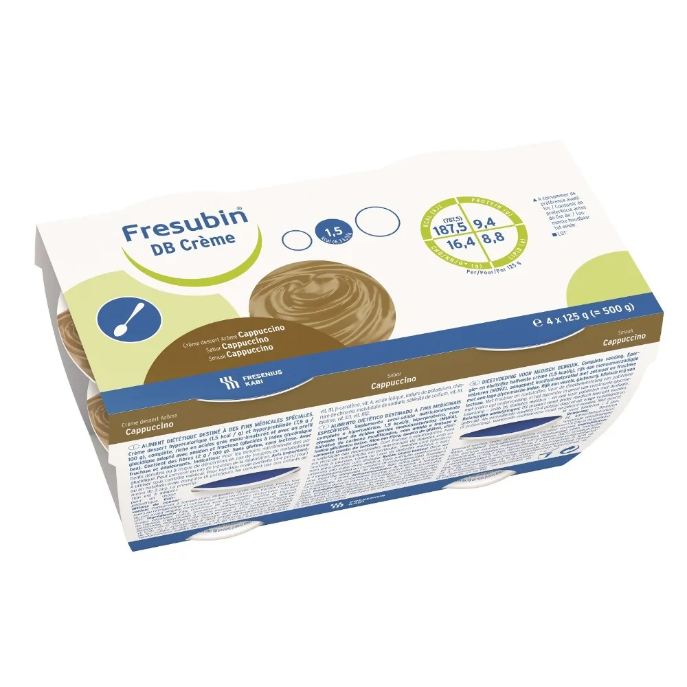 Fresubin Diabetic Cream Cappuccino Flavor 125 g 4 pcs.