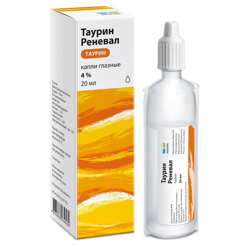 Taurine Renewal 4% 1 pc dropper tube eye drops 20 ml