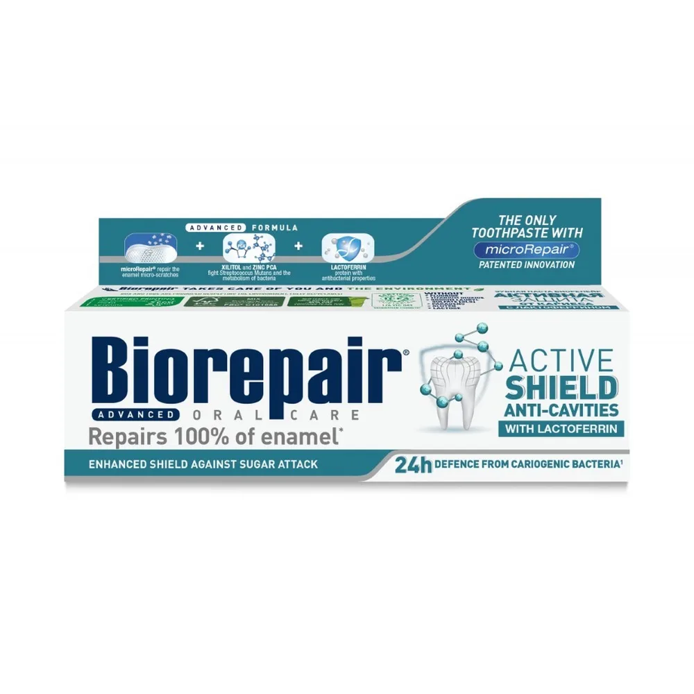 Biorepair Advanced Toothpaste Active Protection Against Caries with Lactoferrin 75 ml