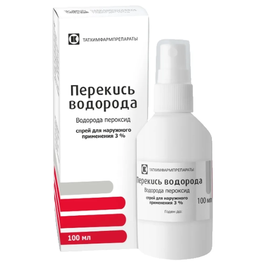 Hydrogen Peroxide 3% 100ml spray bottle for external use