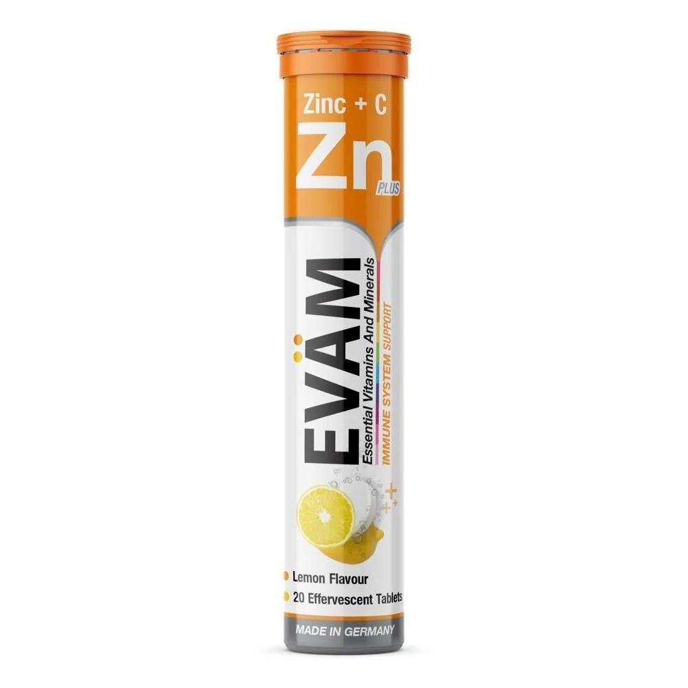 Evam Zinc + Vitamin C 20 effervescent tablets 4.1 g