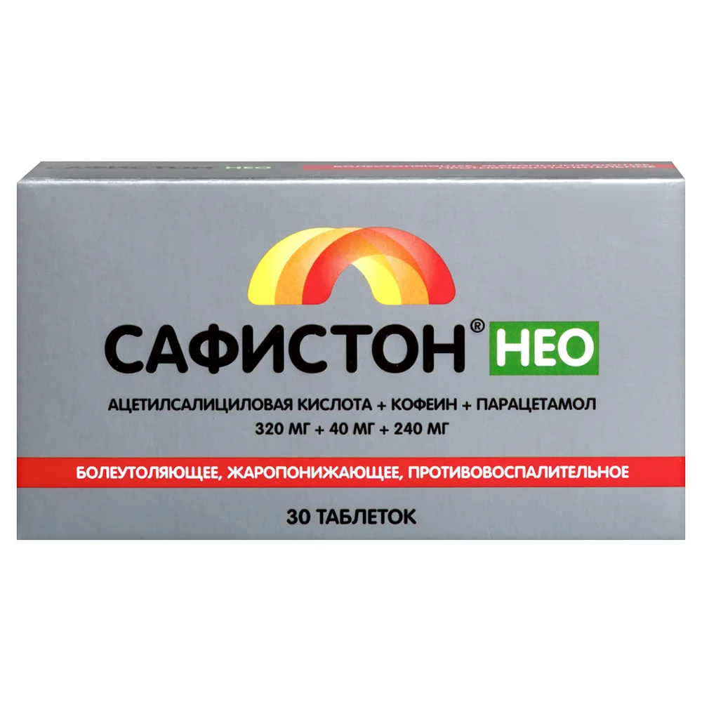 Safiston Neo 320 mg + 40 mg + 240 mg 30 tablets
