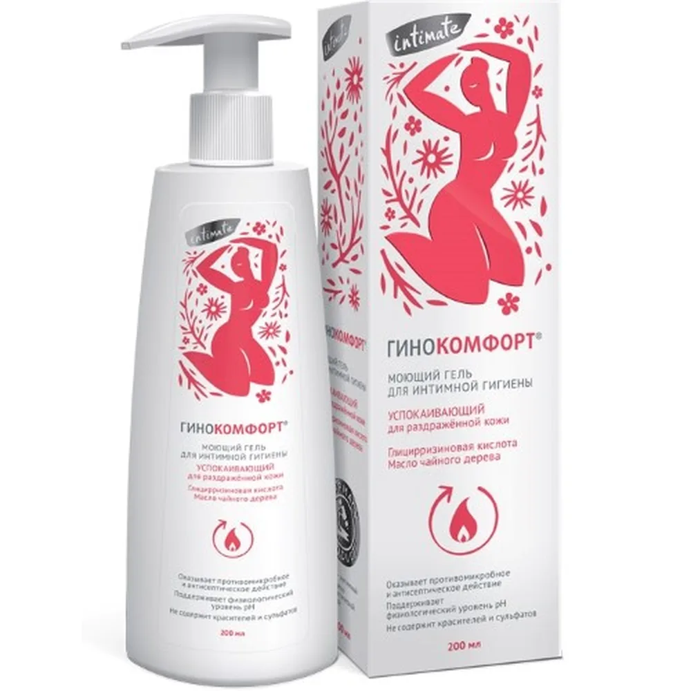 Gynocomfort soothing intimate hygiene washing gel 200 ml