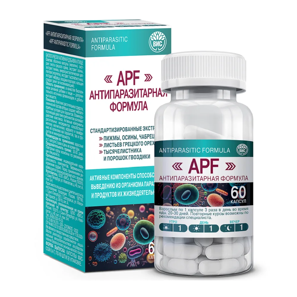 APF Antiparasitic Formula 60 capsules 0.4 g