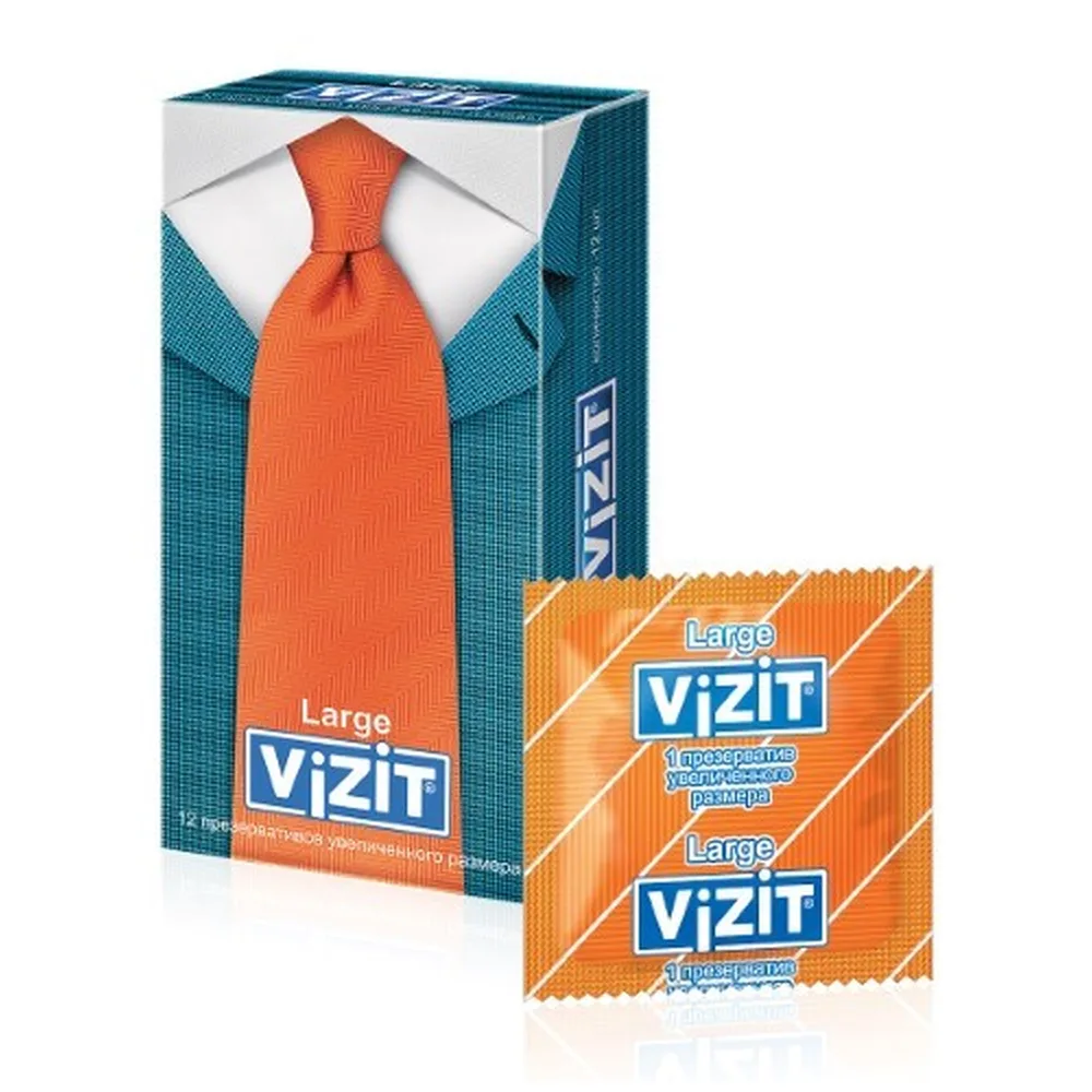 Vizit condoms large size 12 pcs.