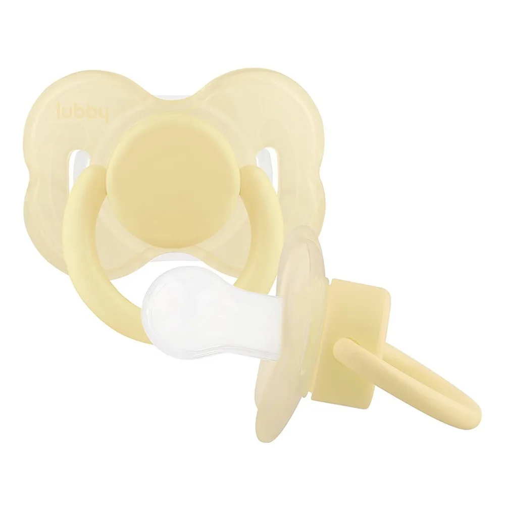 Lubby silicone pacifier with round nipple with cap just lubby 0+/15923