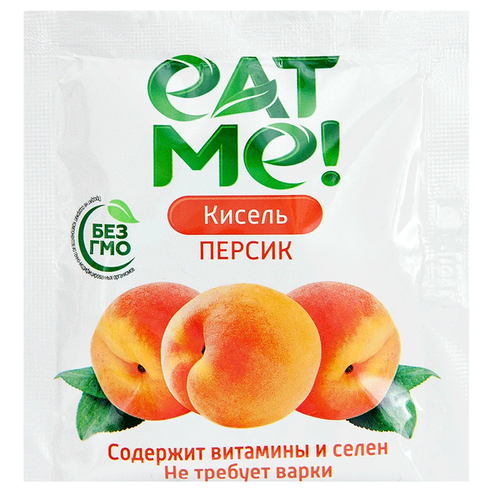 Eat me jelly + kissel peach 25 g 1 pack granulated powder