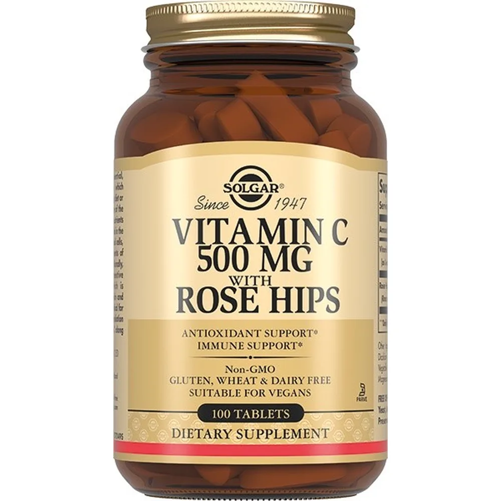 Solgar vitamin C and rosehip 100 tablets