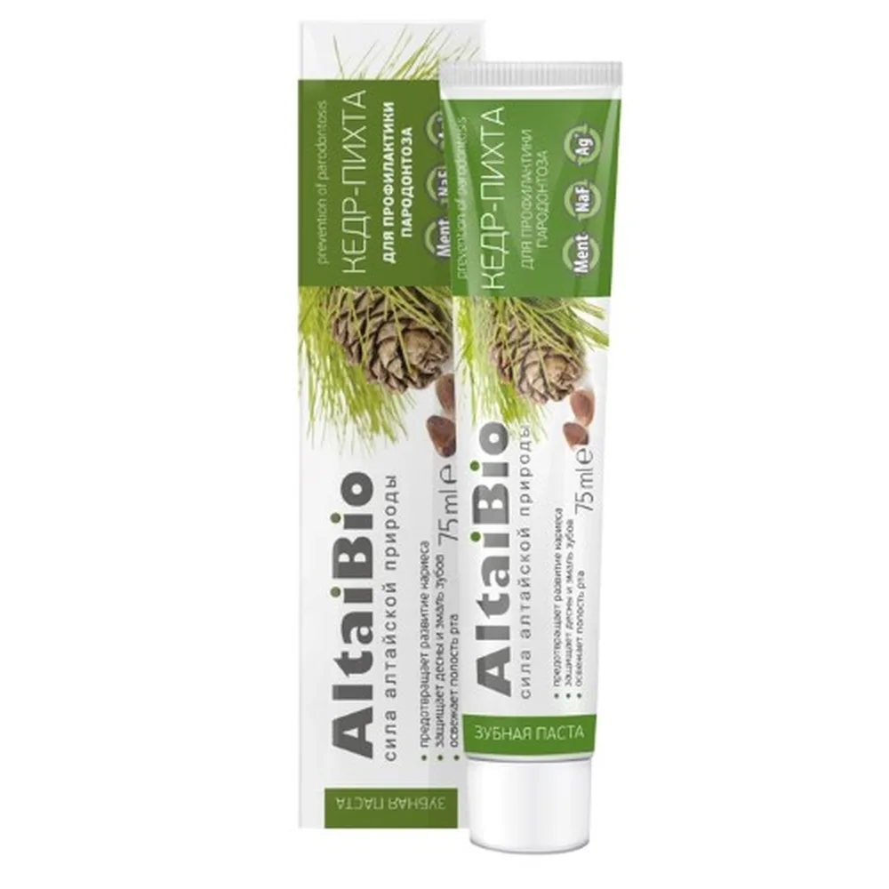 Altaybio Cedar-Fir Toothpaste Periodontitis Prevention 75 ml
