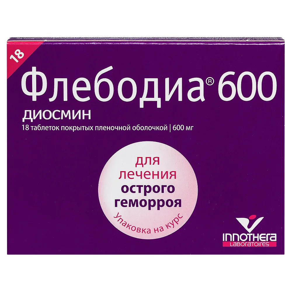 Phlebodia 600 600 mg 18 coated tablets