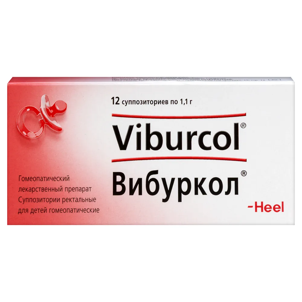 Viburcol 12 pcs. rectal suppositories homeopathic for children