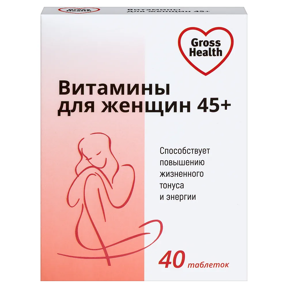 Gross Health Vitamins for Women 45+ 40 pcs. Coated Tablets 0.56 g