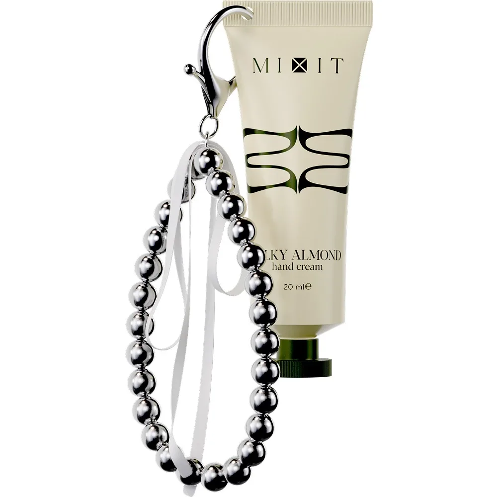Mixit Almond Milk Scent Hand Cream 20 ml + Silver Keychain