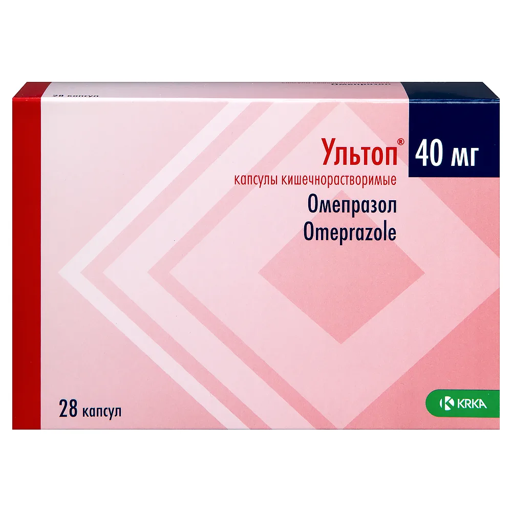 Ultop 40 mg 28 capsules enteric-coated