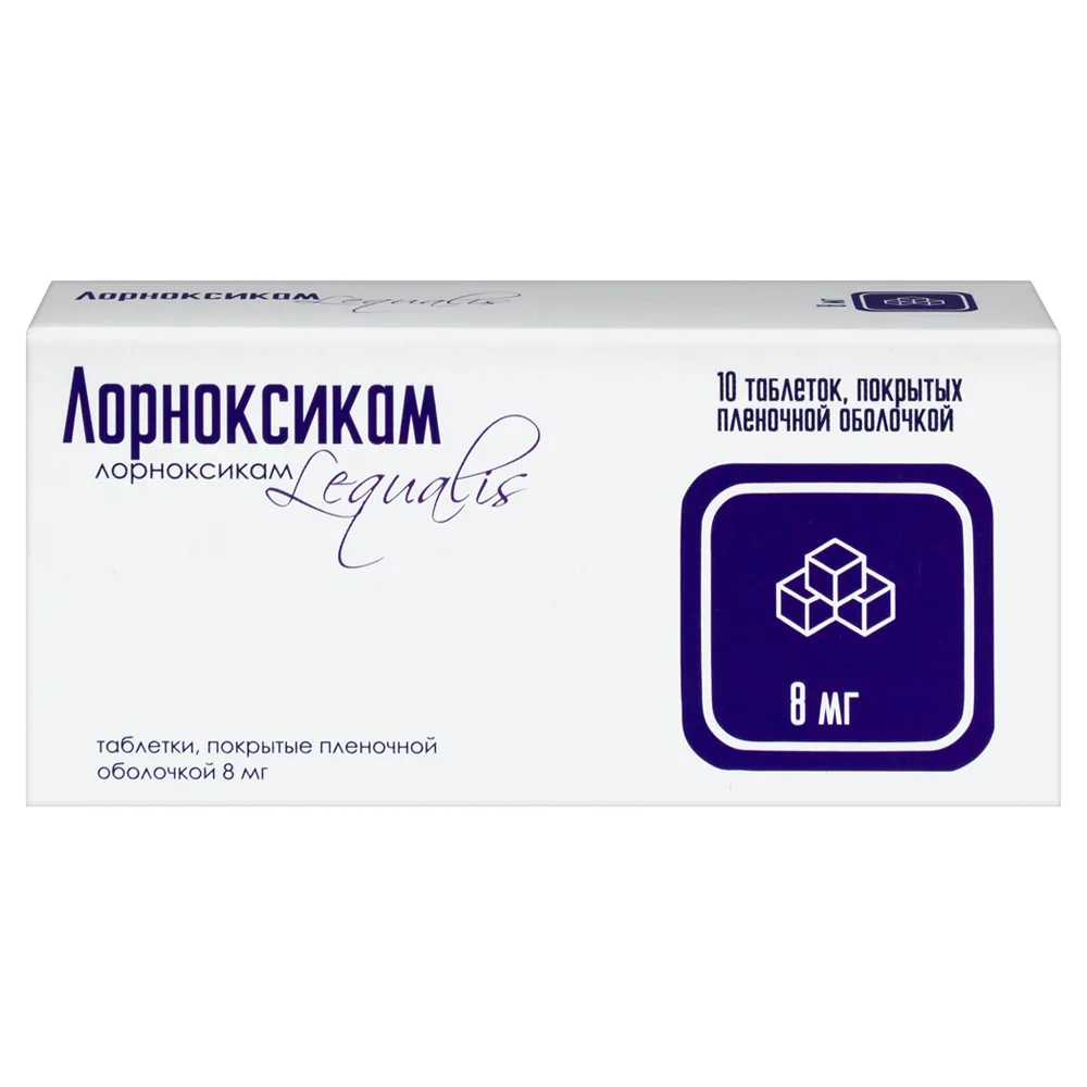 Lornoxicam 8 mg 10 coated tablets