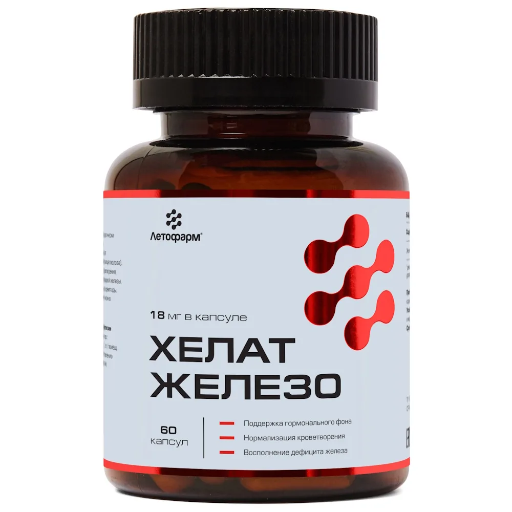 Letopharm Iron Chelate 60 capsules 0.26 g