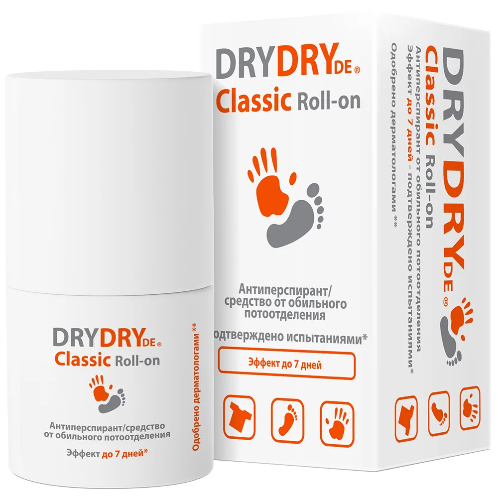 Dry dry de classic roll-on antiperspirant/long-lasting agent for excessive sweating 35 ml