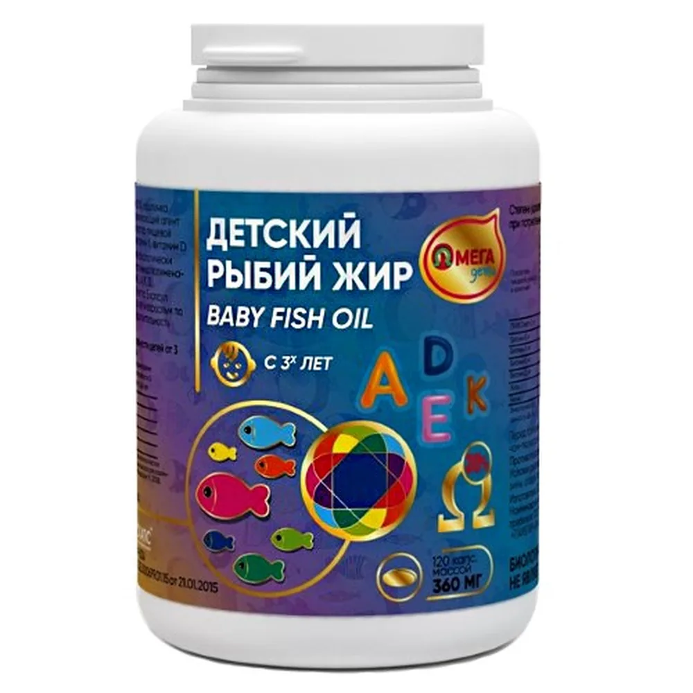 Fish oil OmegaDets 120 capsules 360 mg