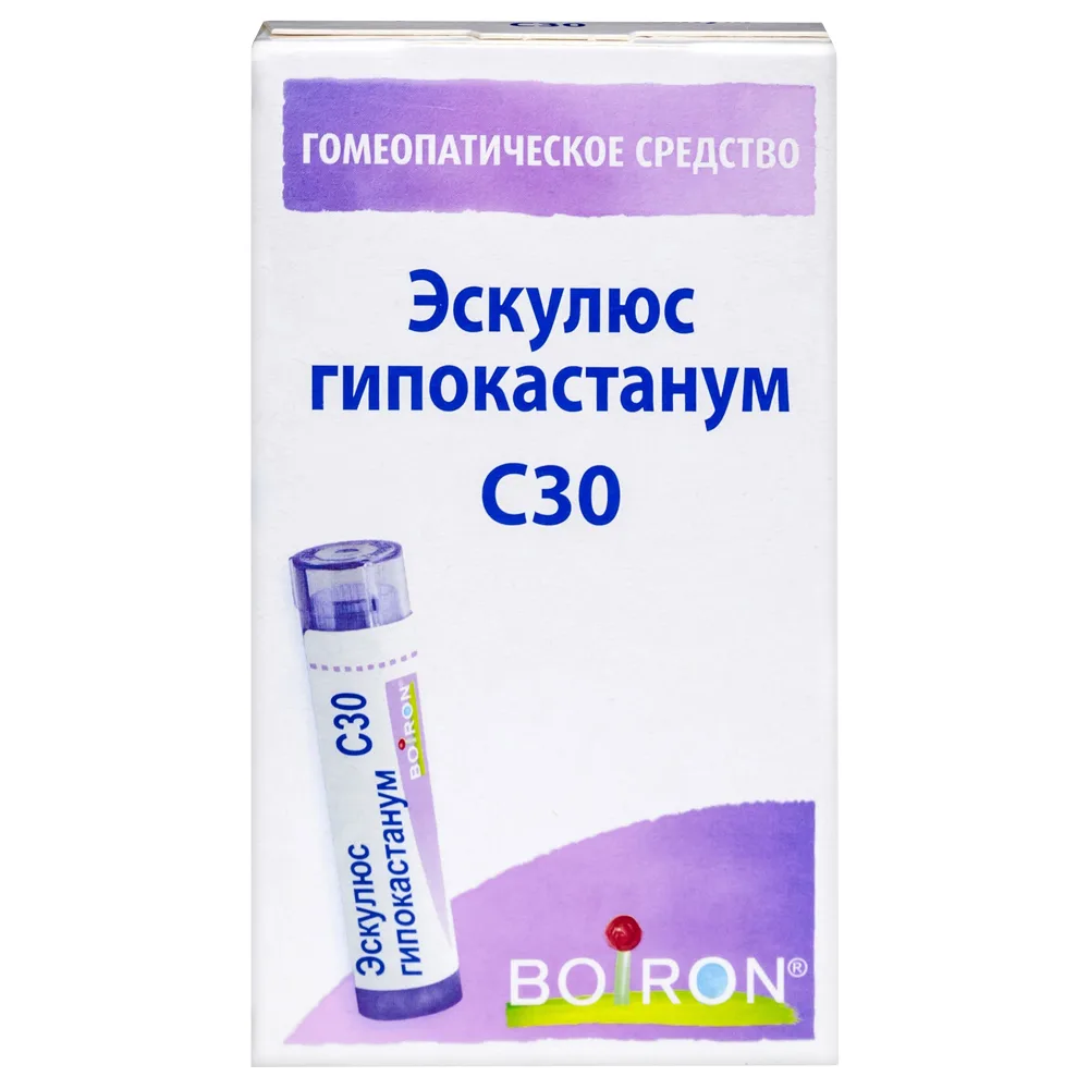 Esculus hippocastanum C30 Homeopathic Monocomponent Plant-Based Remedy 4 g Homeopathic Granules
