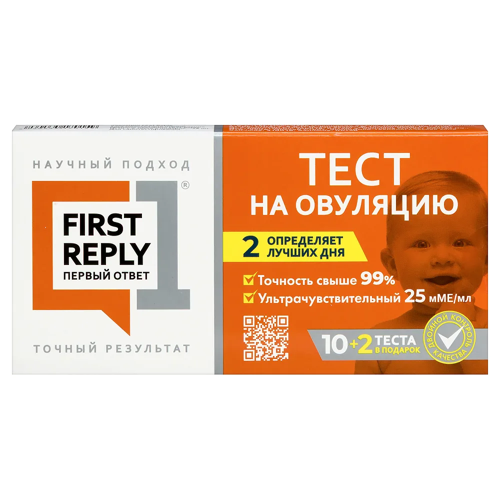 Ovulation Test Strips First Reply 10 pcs + 2 tests free