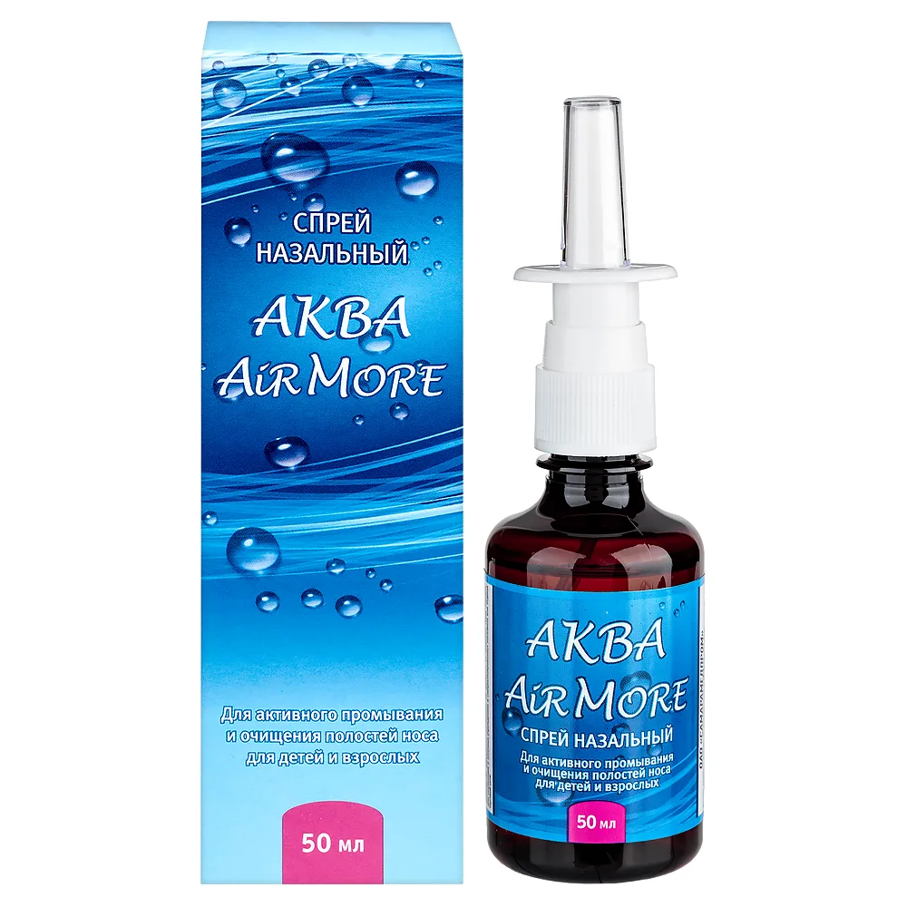 Aqua More Air Nasal Spray 50 ml Plastic Bottle