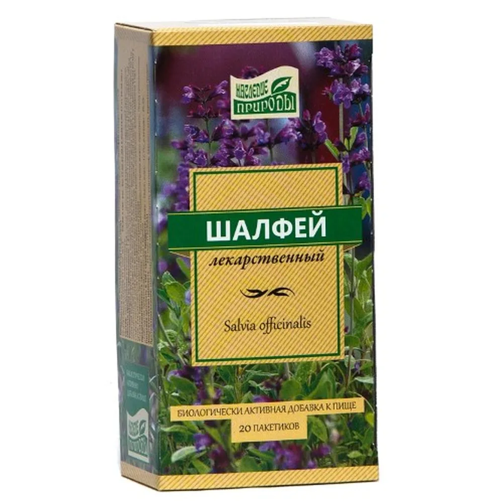 Sage 1.5 g 20 pcs filter bags Nasledie Prirody