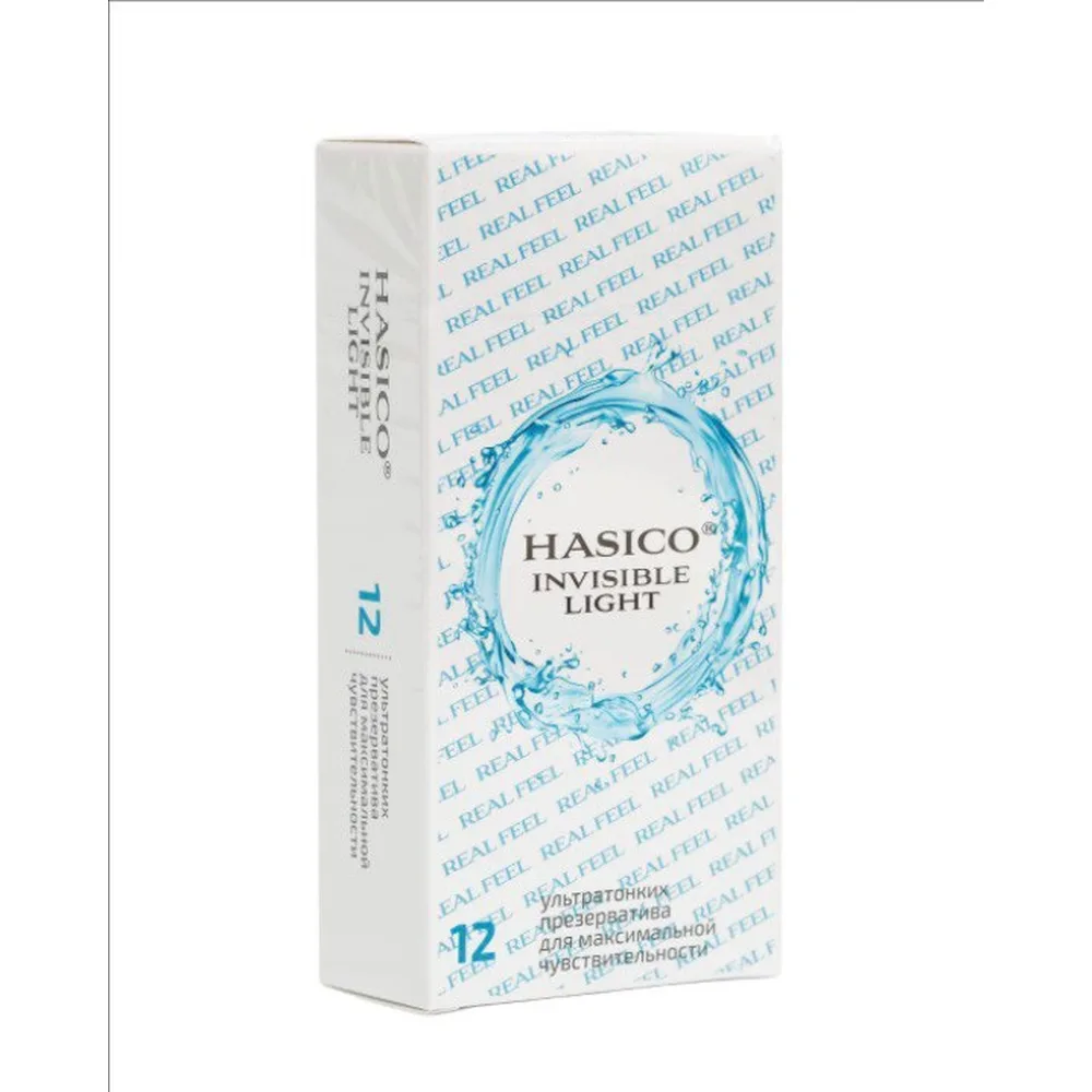 hasico light ultra-thin condoms 12 pcs.