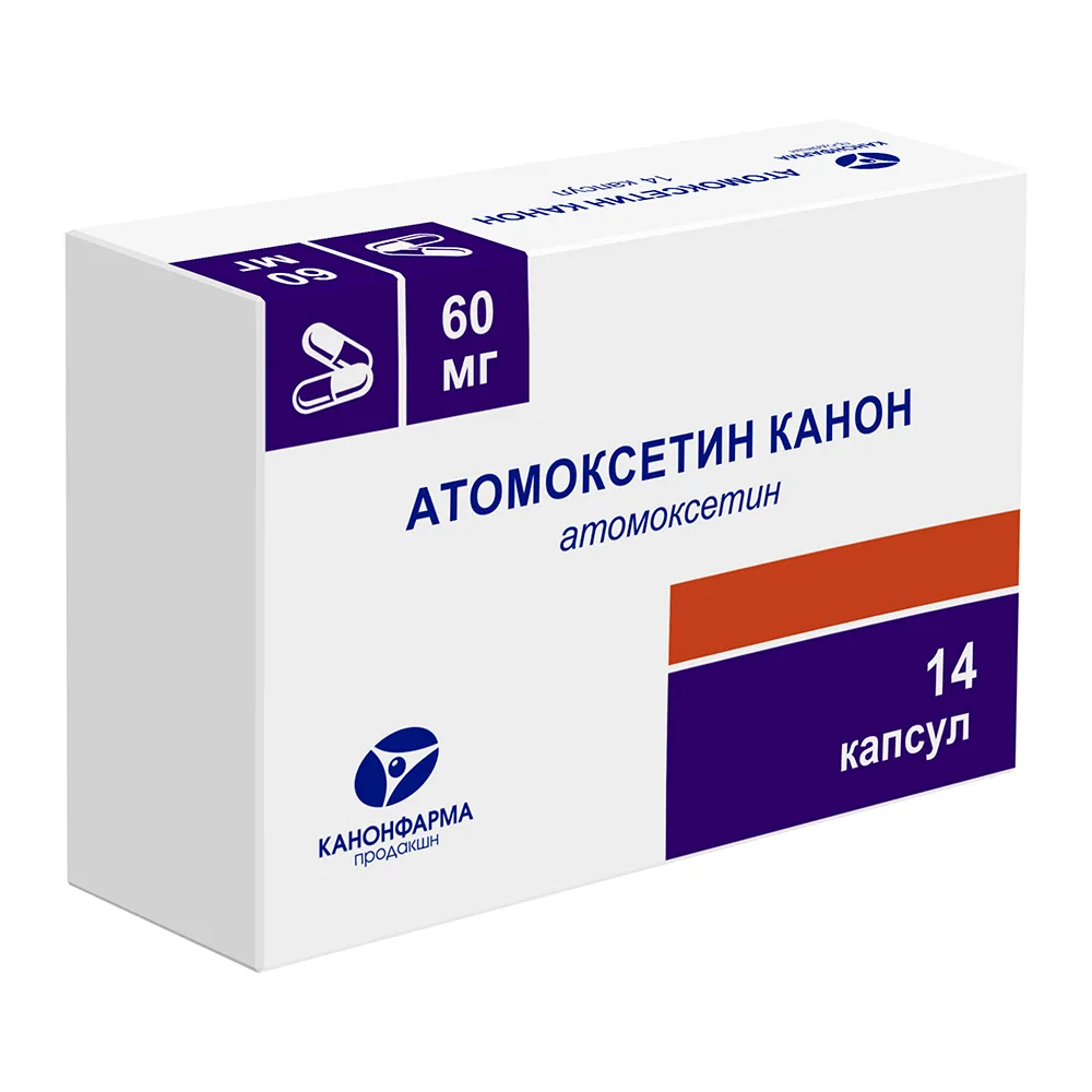 Atomoxetine Canon 60 mg 14 capsules