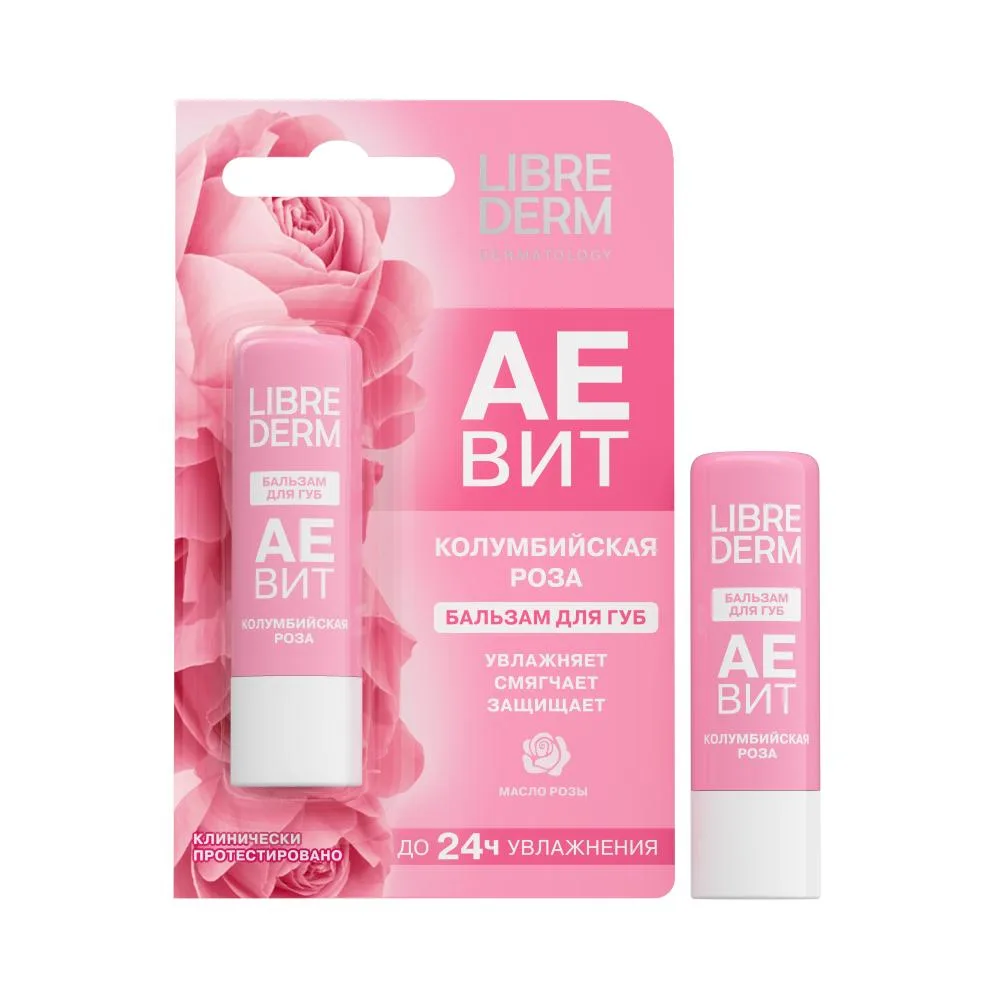 Librederm Aevit Lip Balm Colombian Rose 4 g
