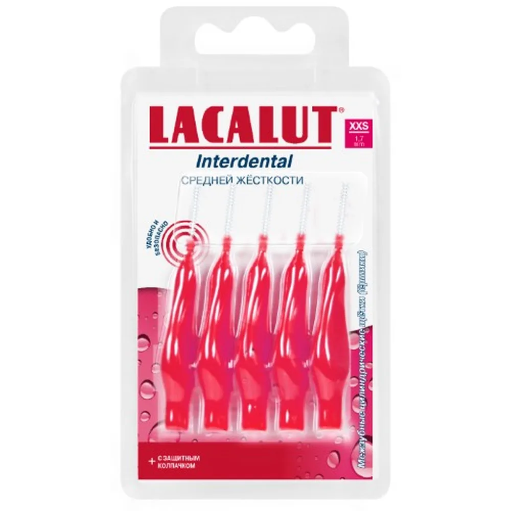 Lacalut Interdental Cylindrical Brushes/Interdental Brushes XXS 1.7 mm 5 pcs.