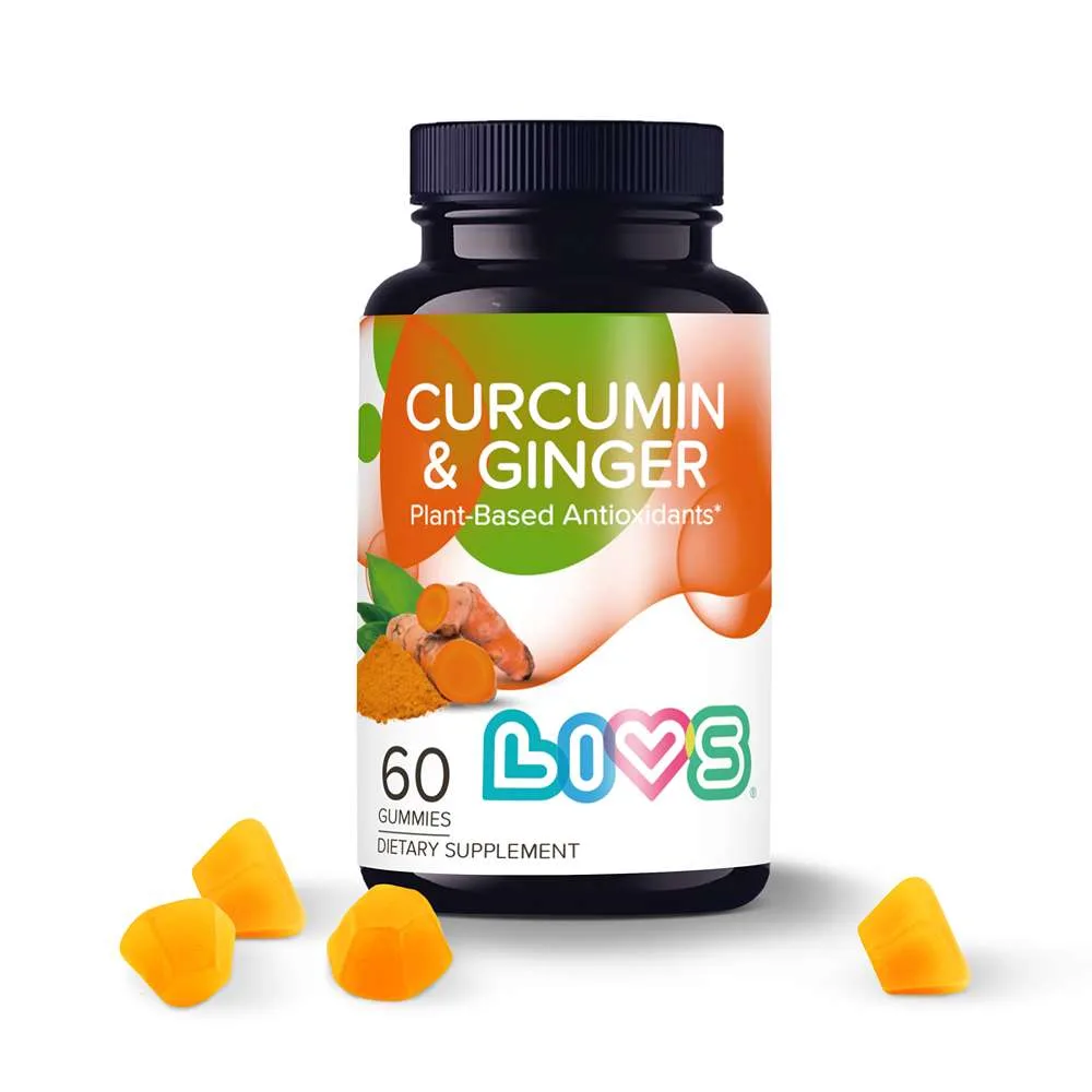LIVS Curcumin and Ginger 60 pcs gummy pastilles 3 g