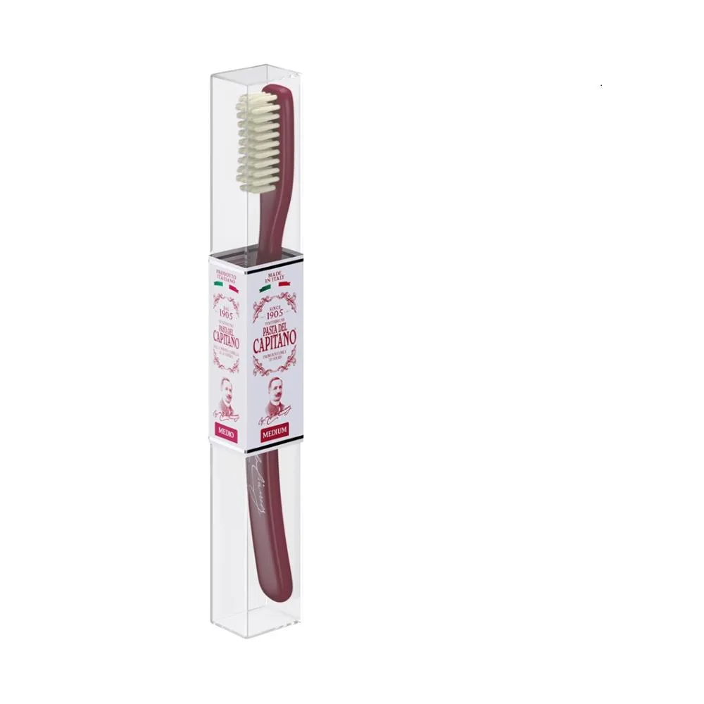 Pasta del Capitano 1905 Replay 1960 Toothbrush/Red/Medium Hardness