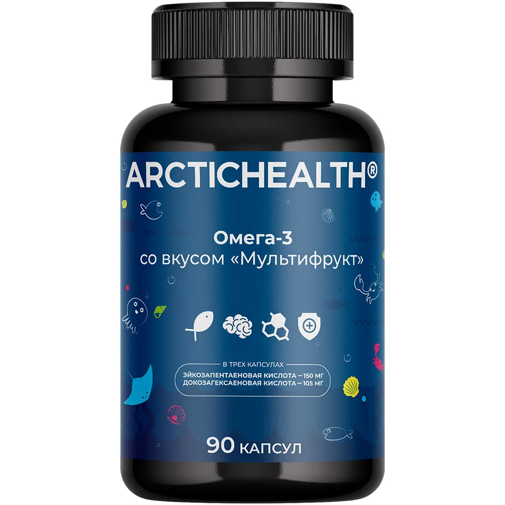 Arctichealth Omega-3 Multifruit Flavor 90 Capsules 700 mg