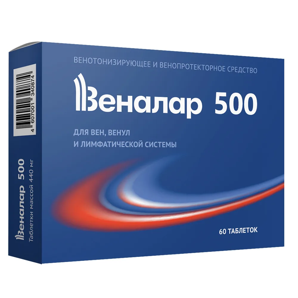 Venalar 500 60 tablets 440 mg