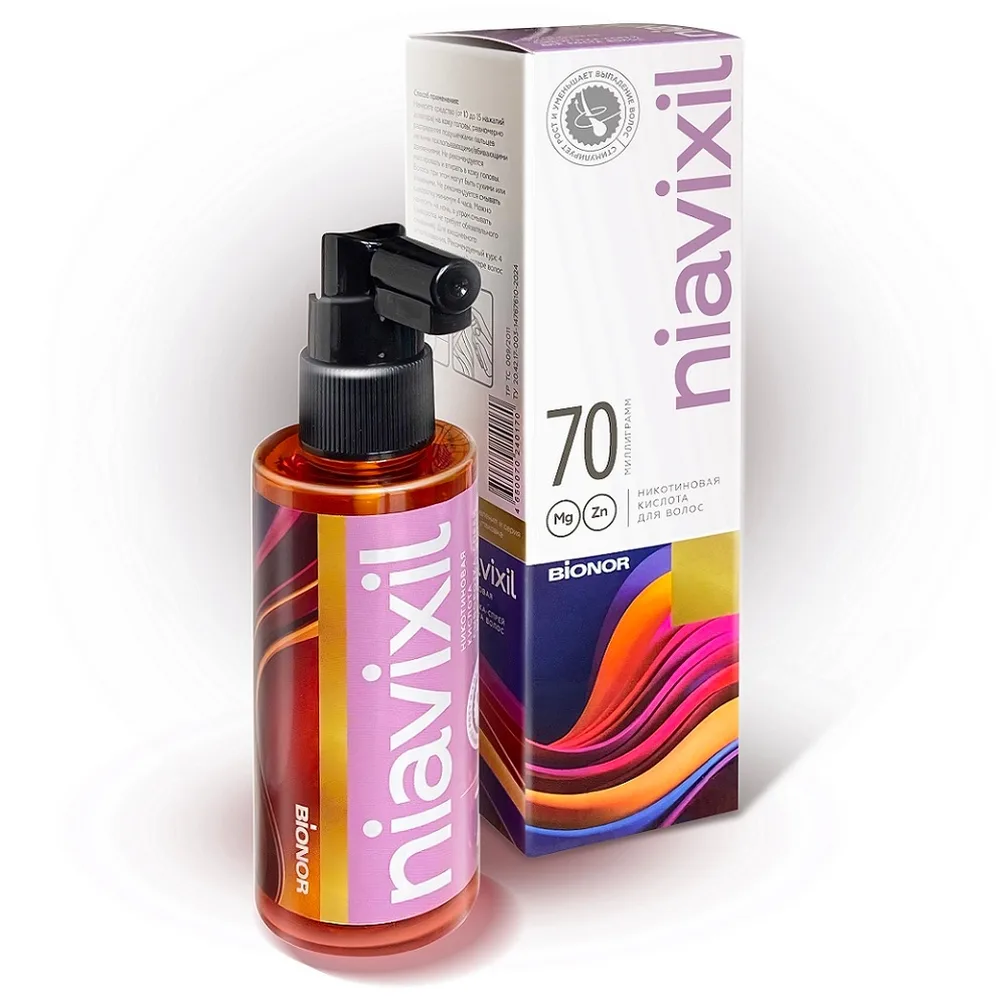 Niavixil Nicotinic Acid Hair Growth Serum Spray 70 ml
